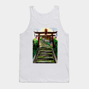 Wooden Gate and Stairs Tank Top